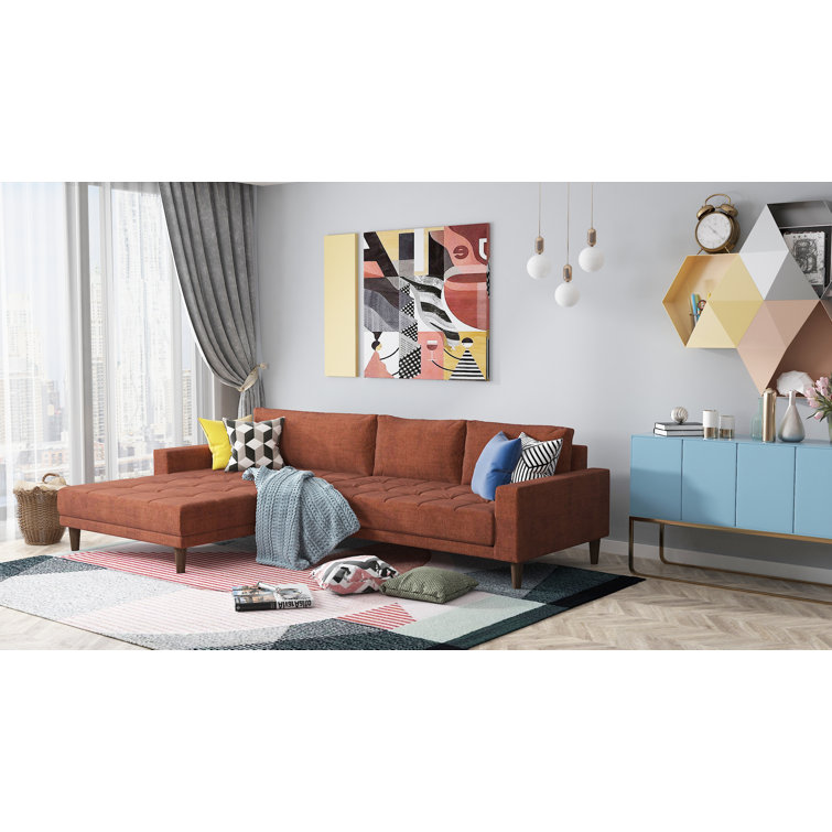 Latitude Run® Thane 2 Piece Upholstered Sectional Wayfair